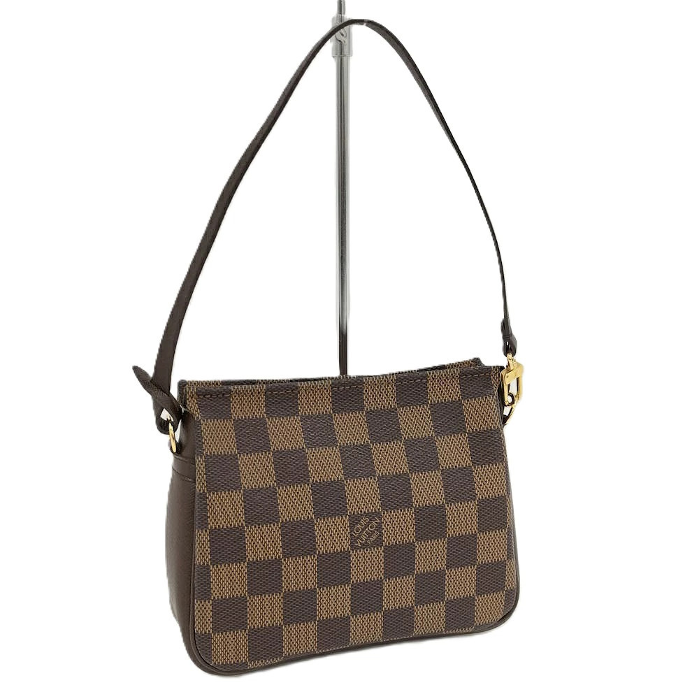 Louis Vuitton Trousse Makeup Handbag Damier Ebene Brown